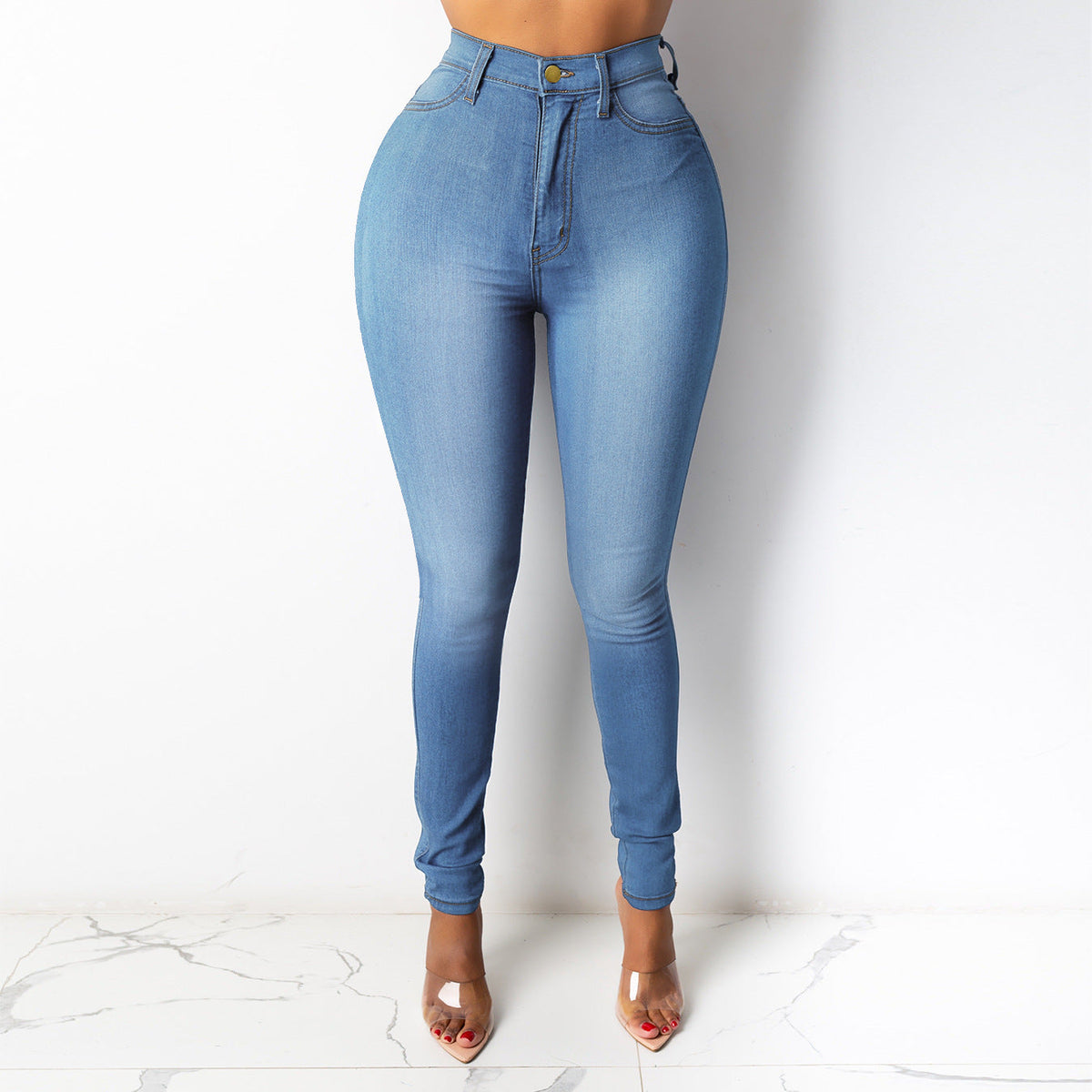 Women's High Waisted Slim Fit Pencil Pants