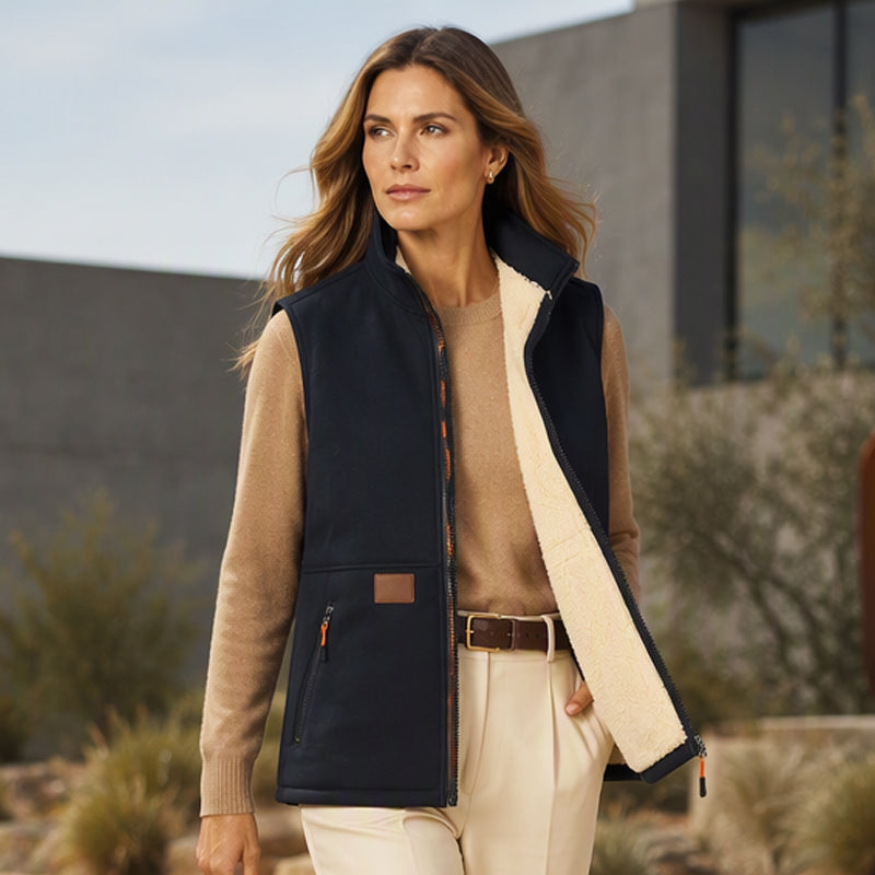 Women's Winter Thermal Stand Collar Vest