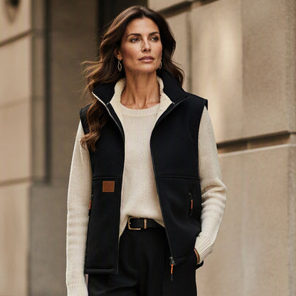 Women's Winter Thermal Stand Collar Vest