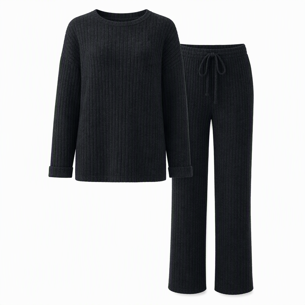 Women's Casual Knit Loungewear Set