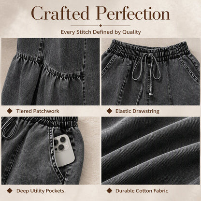 Women's High Waist Wide Leg Denim Pants