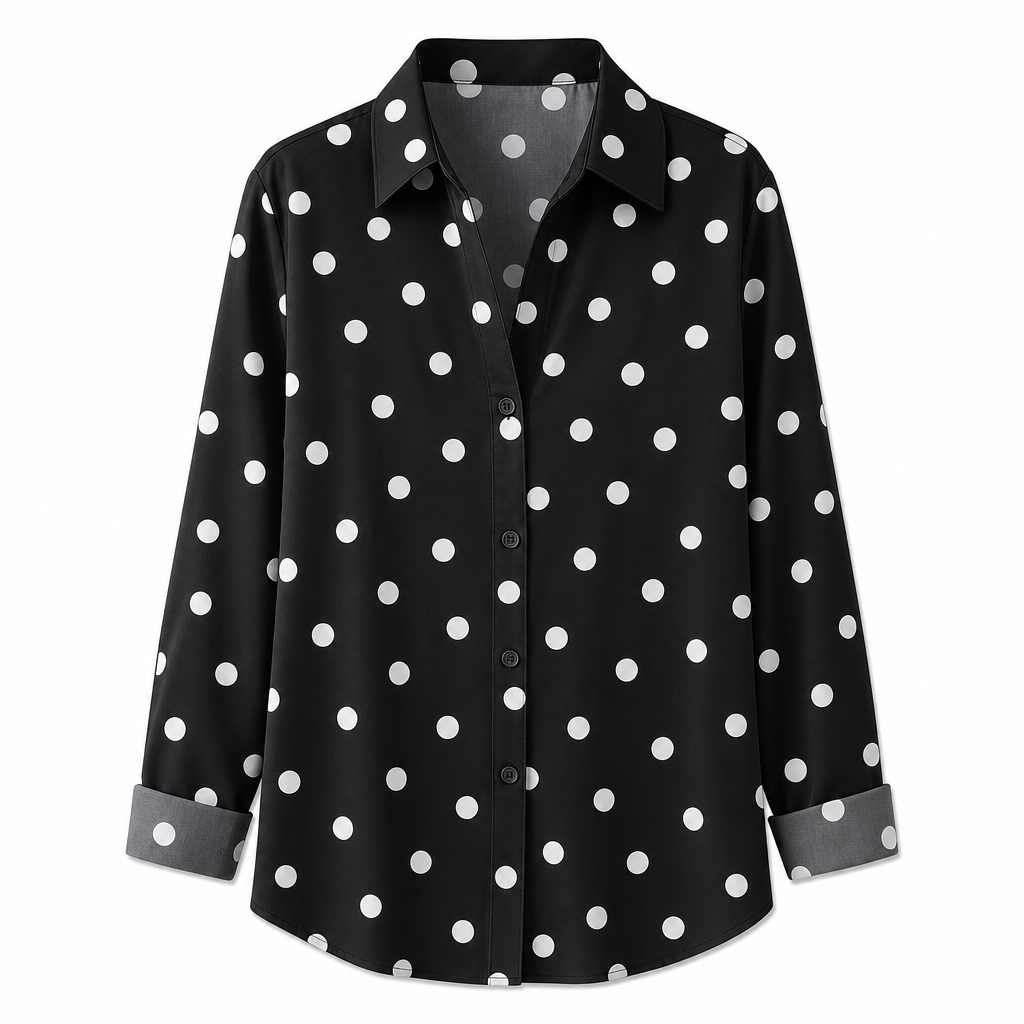 ⏳⏰Women Elegant Casual Long Sleeve Button Up Blouse