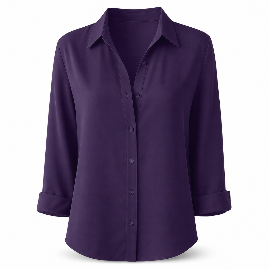 ⏳⏰Women Elegant Casual Long Sleeve Button Up Blouse