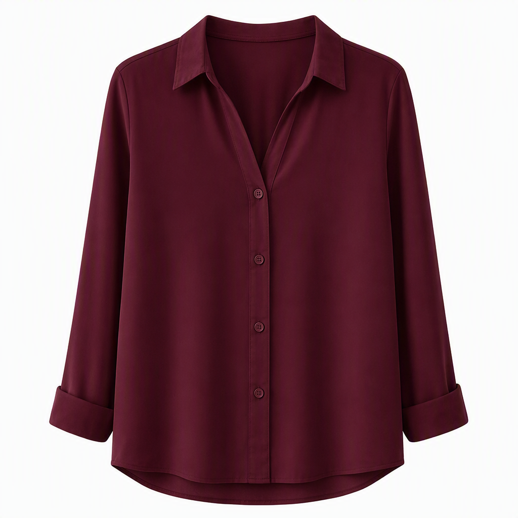 ⏳⏰Women Elegant Casual Long Sleeve Button Up Blouse