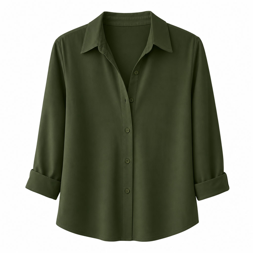⏳⏰Women Elegant Casual Long Sleeve Button Up Blouse