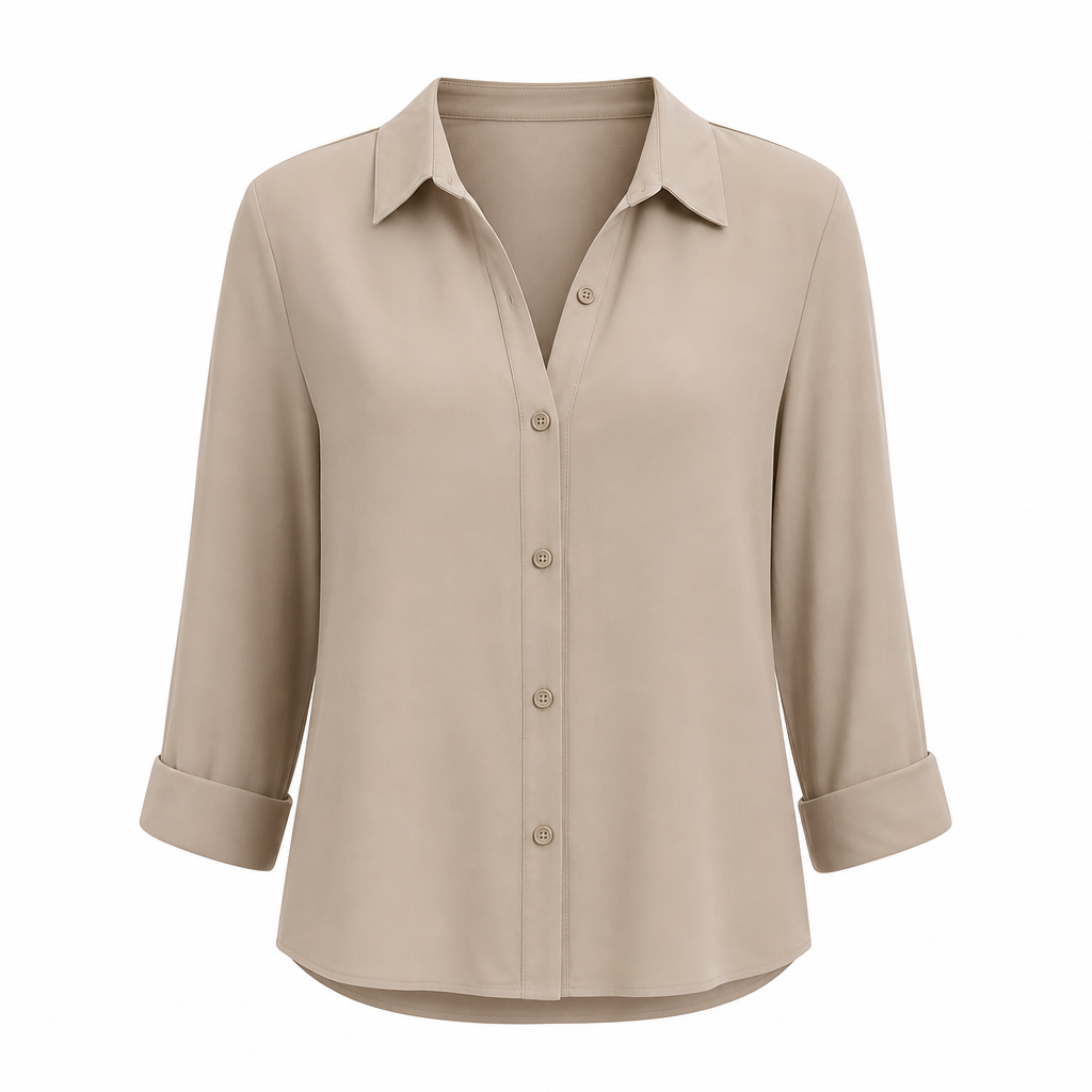 ⏳⏰Women Elegant Casual Long Sleeve Button Up Blouse