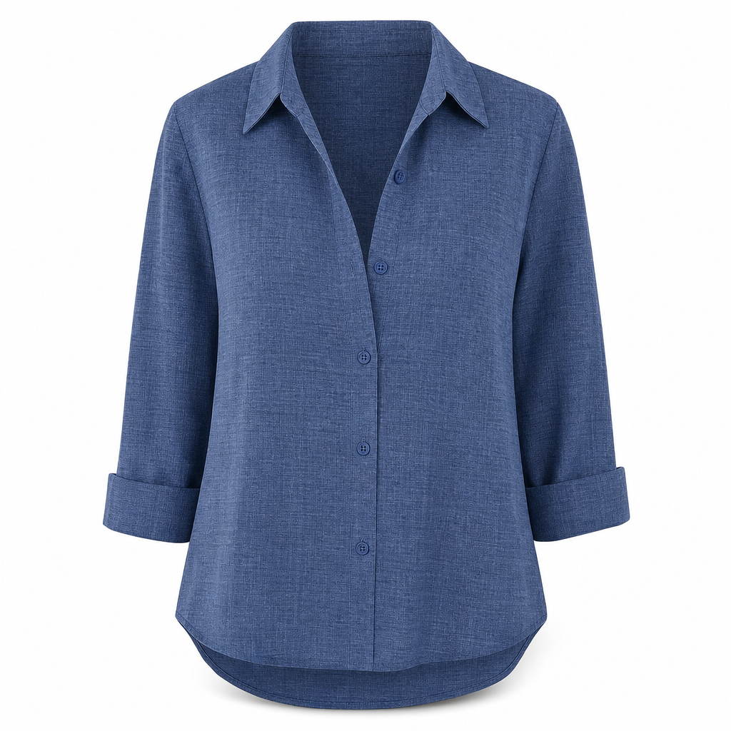 ⏳⏰Women Elegant Casual Long Sleeve Button Up Blouse