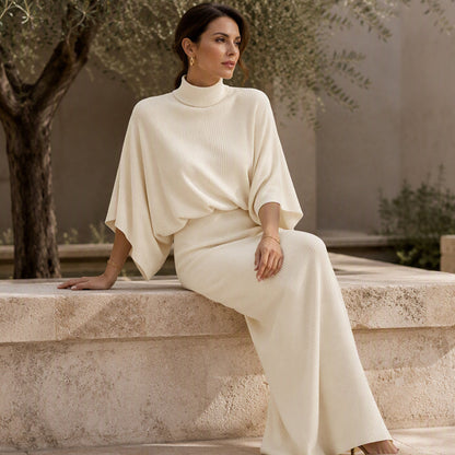 🌸Hot Sale 50% OFF💖Women's Batwing Sleeve Top & Maxi Skirt Set