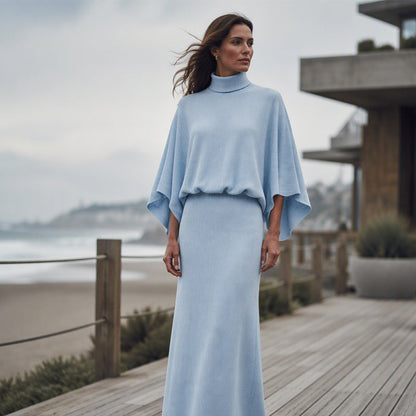🌸Hot Sale 50% OFF💖Women's Batwing Sleeve Top & Maxi Skirt Set