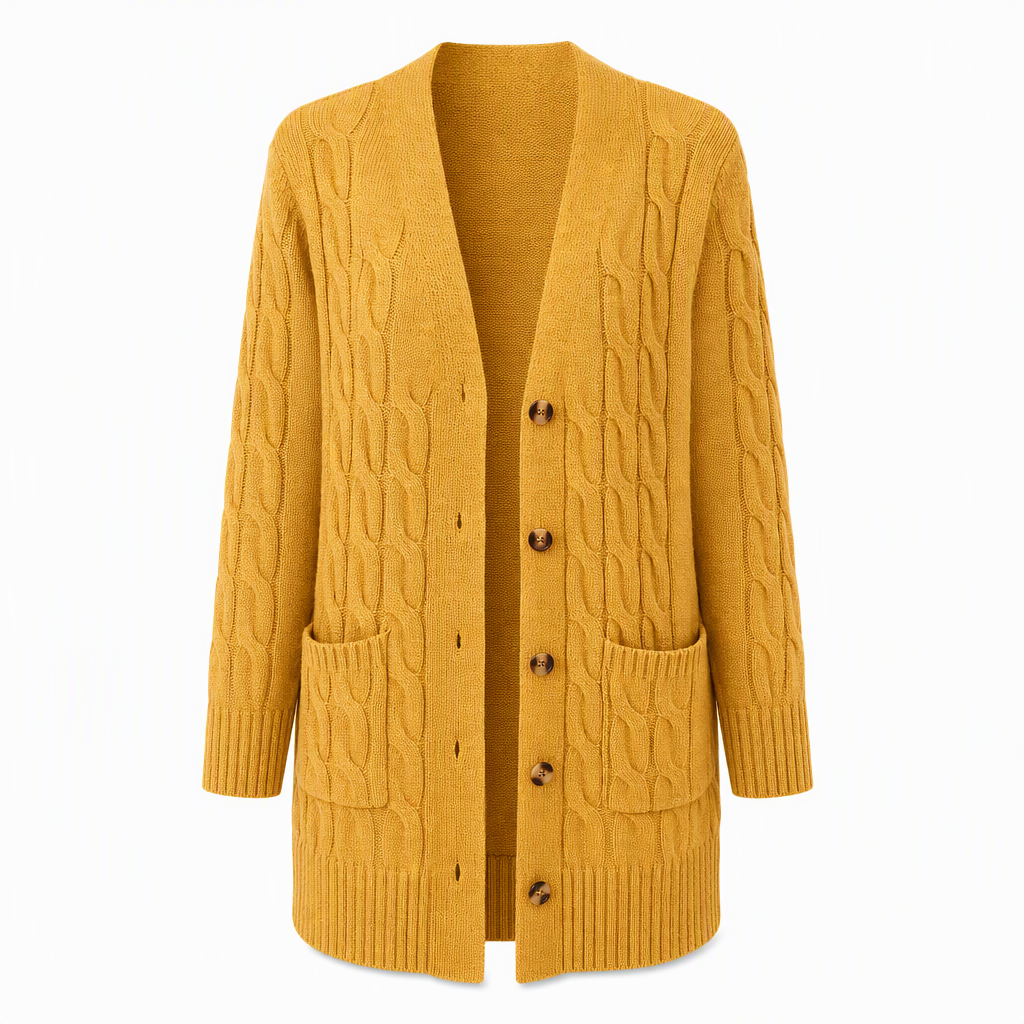 🌸Women's Long Single Breasted Knitted Cardigan Sweater Casual Outerwear Coat for Autumn and Winter
