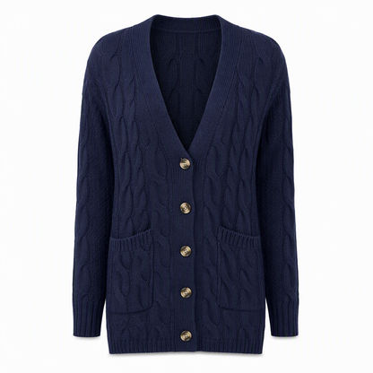 🌸Women's Long Single Breasted Knitted Cardigan Sweater Casual Outerwear Coat for Autumn and Winter