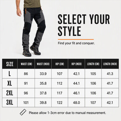 🔥Men's Waterproof Windproof Patchwork Hiking Pants