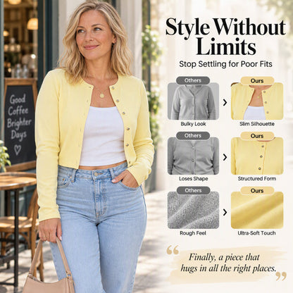 Women's Button-Down Long Sleeve Knit Cardigan