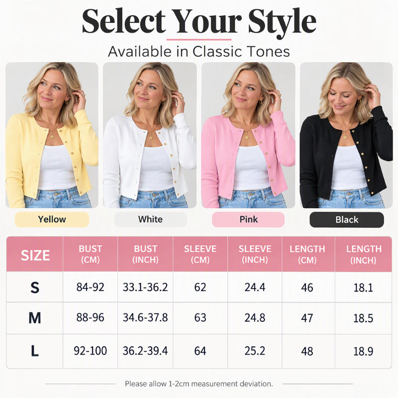 Women's Button-Down Long Sleeve Knit Cardigan