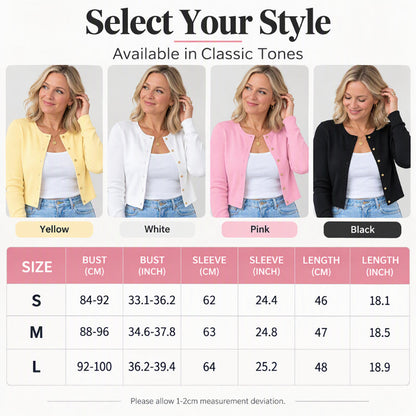 Women's Button-Down Long Sleeve Knit Cardigan