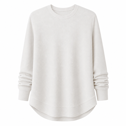 Women's Casual Loose Waffle Knit Top