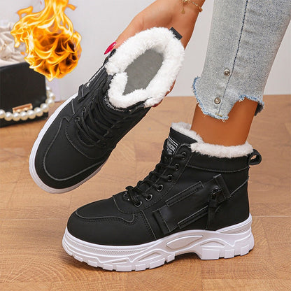 Women's Winter Warm Plush-Lined Ankle Boots