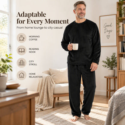 Men's Cozy Thermal Velvet Pajama Set