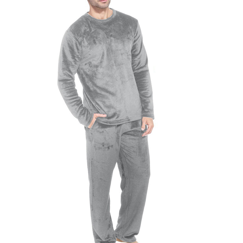 Men's Cozy Thermal Velvet Pajama Set