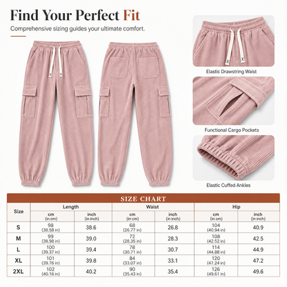 Women's Casual Corduroy Jogger Pants