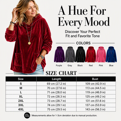 Women's Velvet Pullover Hoodie