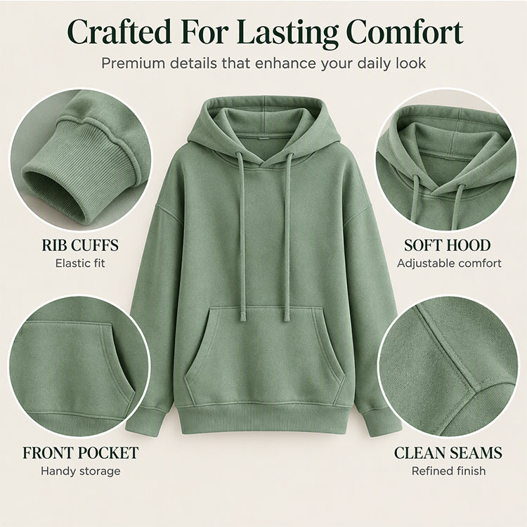 Women's Casual Oversized Drawstring Hoodie