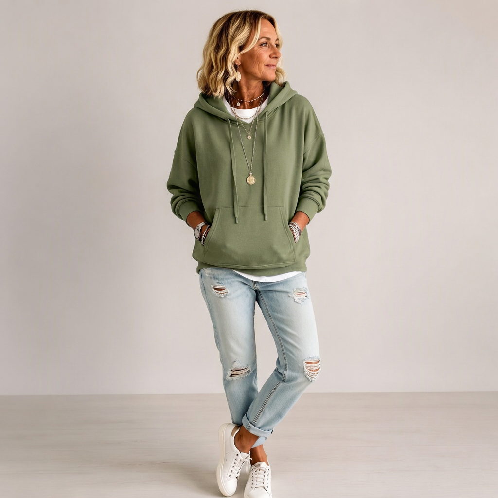 Women's Casual Oversized Drawstring Hoodie