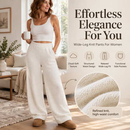 Women's Cozy Soft Wide-Leg Pants