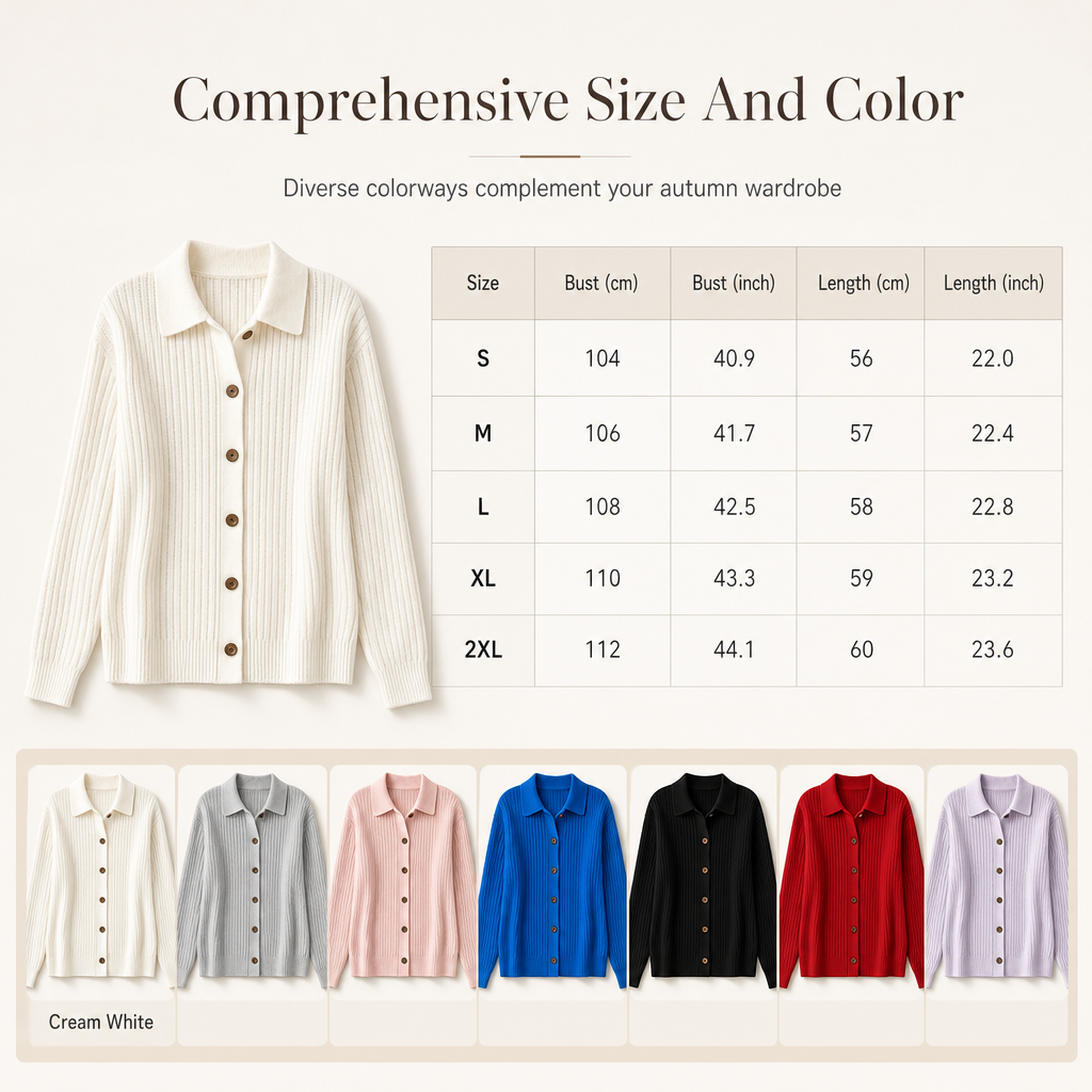 Women's Casual Loose Fit Knit Cardigan