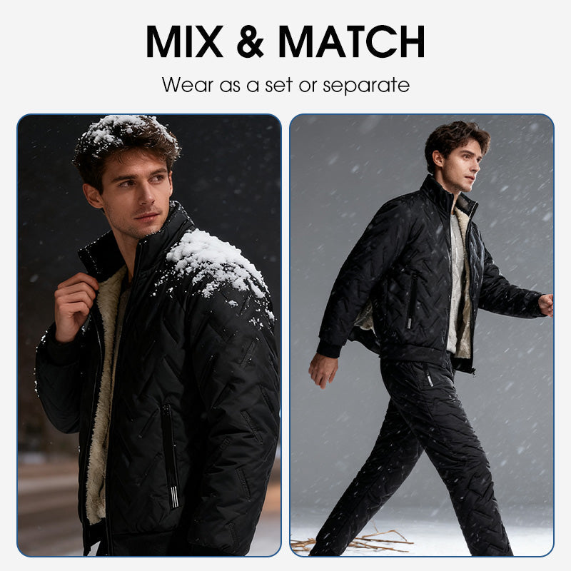 💥Hot Sale 50% OFF🧥Men's Stylish Warm Jacket & Pants Two-Piece Set | Polished Look, Cozy Warmth