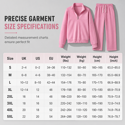 Two Piece Long Pants Set with Matching Top and Trousers