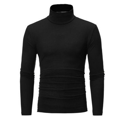 👕 Streamlined Silhouette, Comfortable Neck Coverage | Men's Slim Fit Mock Turtleneck Top
