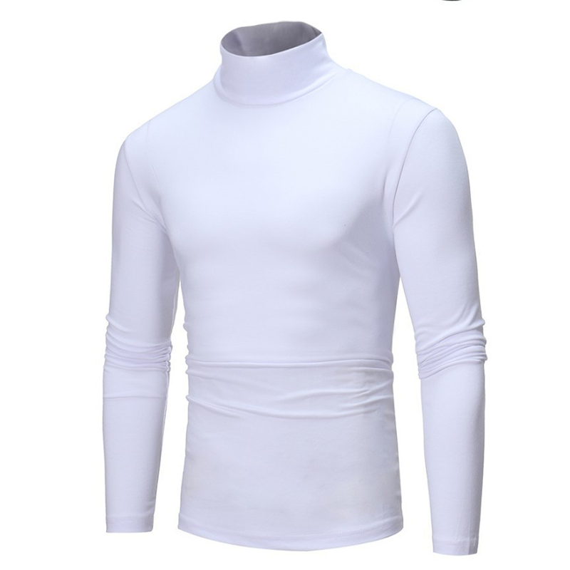 👕 Streamlined Silhouette, Comfortable Neck Coverage | Men's Slim Fit Mock Turtleneck Top