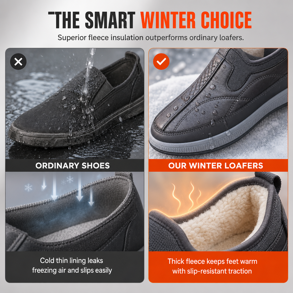 Men's Winter Warm Thickened Slip On Shoes