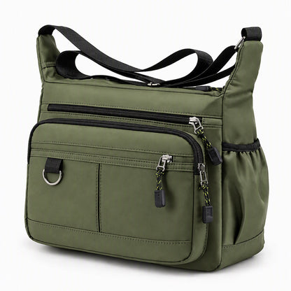 💼 Men's Large Capacity Crossbody Bag Durable Multi Pocket Business Casual Shoulder Bag