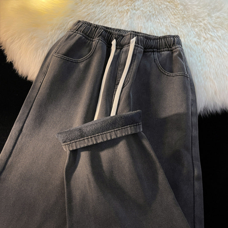 Women's Warm-Lined Straight-Leg Denim Jeans