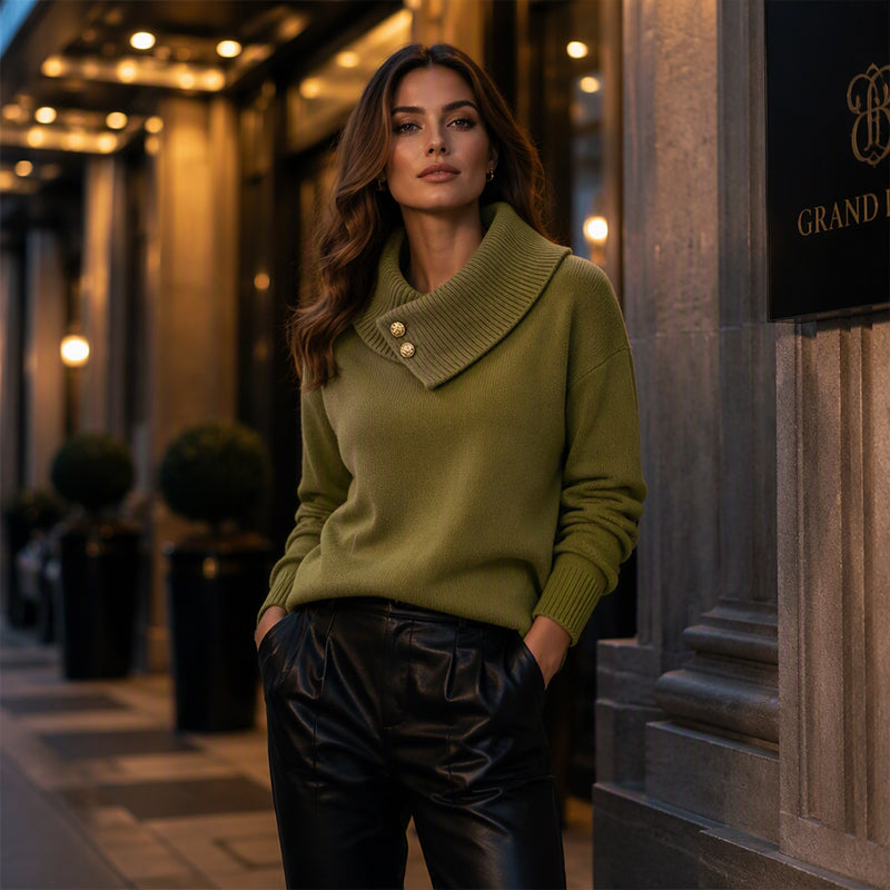 Women's Casual Lazy Style Knit Sweater