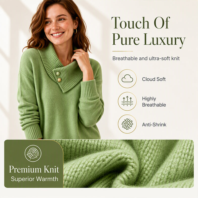 Women's Casual Lazy Style Knit Sweater