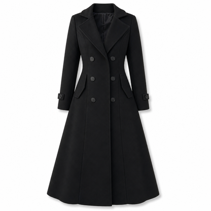 Women's Long Double Breasted Textured Coat Elegant Commuter Outerwear🔥𝙁𝙧𝙚𝙚 𝙎𝙝𝙞𝙥𝙥𝙞𝙣𝙜