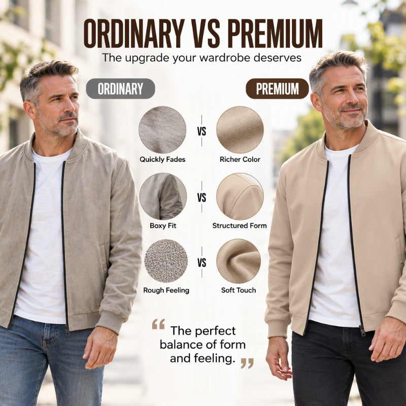Men's Inspirational Graphic Zip-Up Bomber Jacket