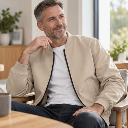 Men's Inspirational Graphic Zip-Up Bomber Jacket