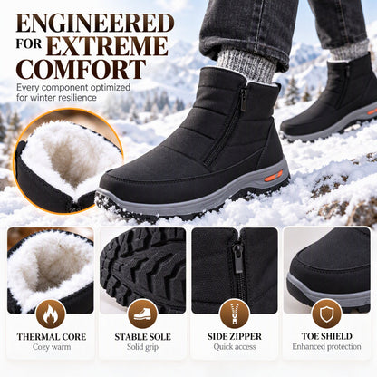 🥾 Toasty Lined Warmth, Stay-Dry Protection | Men's Winter Plush-Lined Waterproof Snow Boots