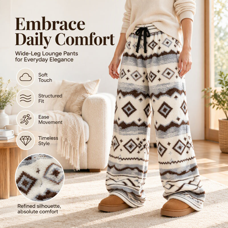 👖 Retro Charm, Toasty Cloud-Soft Comfort | Women's Vintage Warm Cozy Wide-Leg Pants