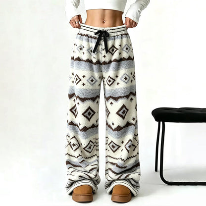 👖 Retro Charm, Toasty Cloud-Soft Comfort | Women's Vintage Warm Cozy Wide-Leg Pants