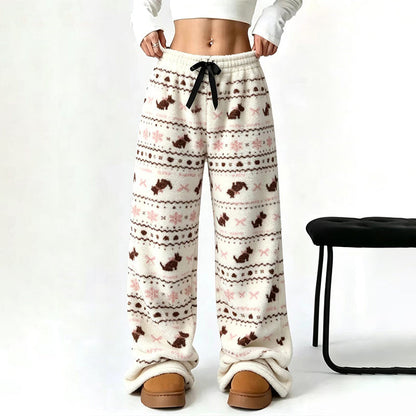 👖 Retro Charm, Toasty Cloud-Soft Comfort | Women's Vintage Warm Cozy Wide-Leg Pants