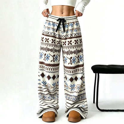 👖 Retro Charm, Toasty Cloud-Soft Comfort | Women's Vintage Warm Cozy Wide-Leg Pants