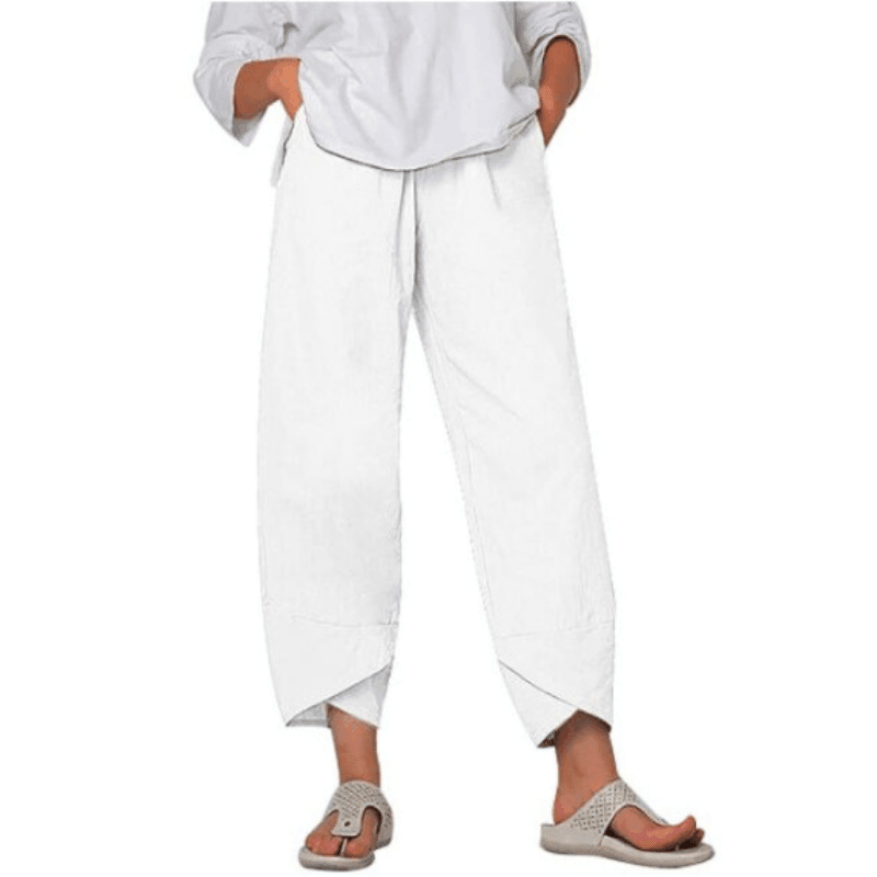 💥Limited Sale 70% OFF💥Vintage Asymmetrical Elastic Waist Pockets Pants