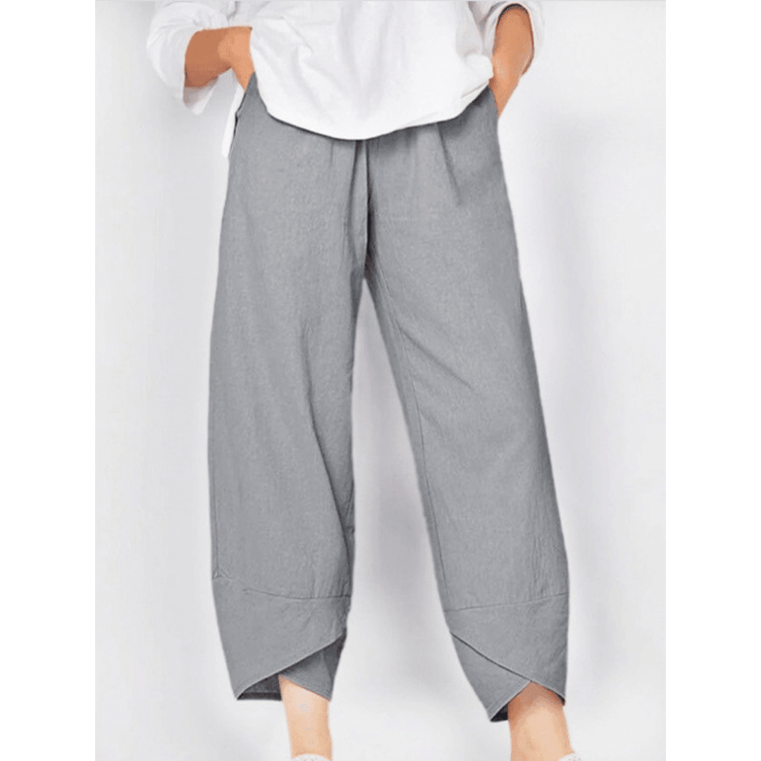💥Limited Sale 70% OFF💥Vintage Asymmetrical Elastic Waist Pockets Pants