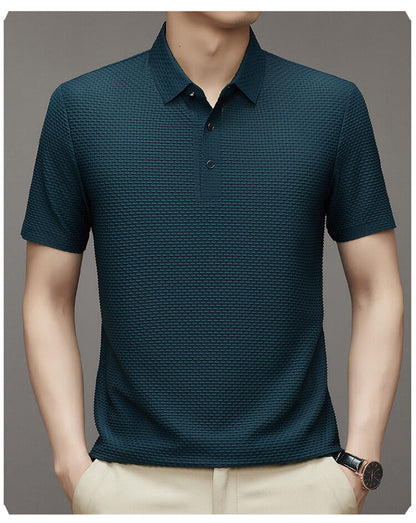 Men's ice silk breathable slim business short-sleeved【Buy 2 free shipping】