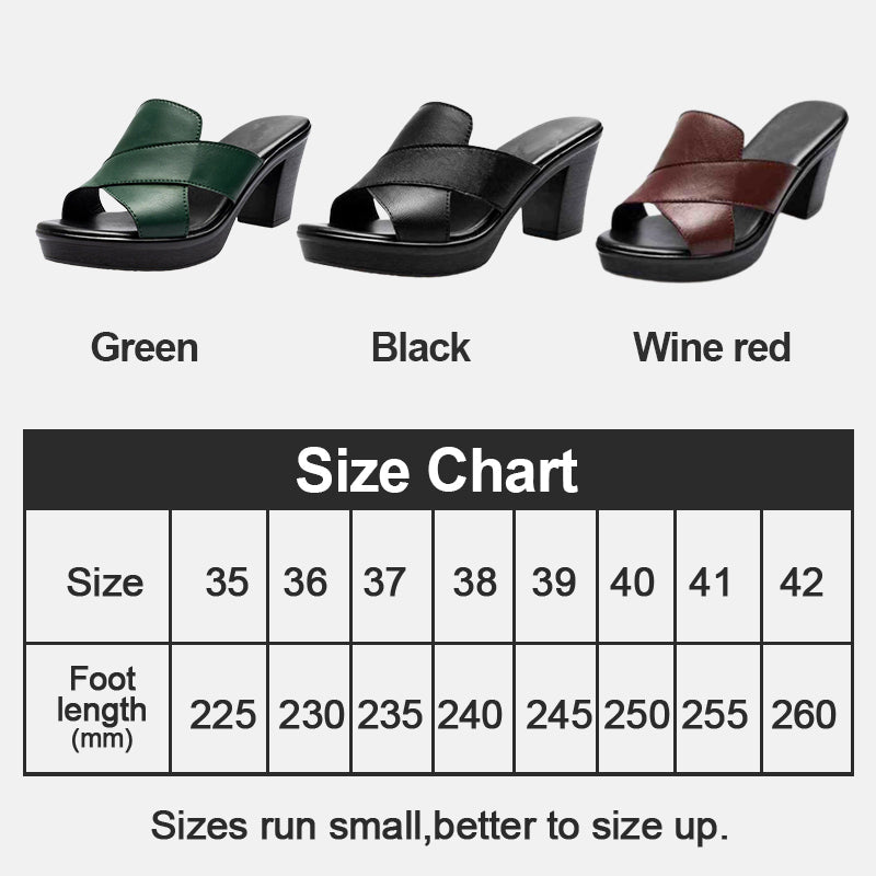 Women's Platform Slip on Chunky High Heel Sandals🌸Buy 2 pairs free shipping🌸